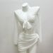 Women's Four Piece Bikini Set Long Sleeved Sun Protective Swimsuit Slimming Sexy White Pure Alluring Two Piece for Vacation_ecoleips.com