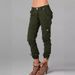 Women's Clothing Multi Pocket Workwear Tactical PantsSports Casual Pants Youth Leggings Nine Part Female_ecoleips.com