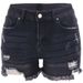 Women's Clothing E Commerce Trendy Four Color Ripped Butt Lifting High Waist Women's Denim Shorts_ecoleips.com