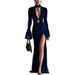 Fall/Winter 2026 New Women's Velvet Turtleneck Evening Dress_ecoleips.com
