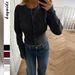 DiYun European And American Casual Solid Color Long-Sleeve Shirt Jacket Sweater Women's Clothing 2025_ecoleips.com