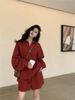 Retro Style Women's Two Piece Set Loose Embroidered Polo Collar Sweatshirt Casual Sporty Fashionable Versatile Early Autumn Suitable_ecoleips.com