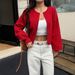 Women's Clothing Aesthetic Button-Up Long Sleeve Knit Sweater For Women - Soft & Stylish Pullover In Pink, Blue, Red, Yellow (S/M/L/XL)_ecoleips.com