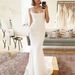 Women's Clothing Light Wedding Dress White Dress Female Italian Square Neck Backless Simple Trailing Bride Dress Soft Satin_ecoleips.com