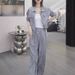 Women's Clothing Plus Size Women's Summer Fashionable Sun Protection Long Sleeved Shirt And Wide Leg Pants Loose And Simple Two Piece Set_ecoleips.com