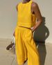 Daily Street Women's Simple Style Solid Color Polyester Pants Sets Pants Sets_ecoleips.com