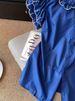 Klein Blue Women's Short Sleeve Shirt Peter Pan Collar Summer New Style Casual Elegant Fashion Top for Ages 16-45_ecoleips.com