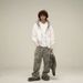 Women's Clothing Fur Collar Couple Hooded Zipper Cardigan Sweater Oversize Design Trendy Niche Jacket_ecoleips.com