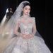 Lace Long Sleeve Wedding Dress – A-Line High Waist Bridal Gown With Princess Sleeves, Elegant Chapel/Trumpet Train (XS-XXL)_ecoleips.com