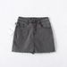 Women's Clothing Chic High Waist Denim Short Skirt Women Summer Raw Edge A Line Skirt With Safety Pants Mini Skirt_ecoleips.com