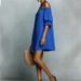 2026 New Vintage Artistic Patchwork Dress, Solid Color Lantern Sleeves, Loose Waist, Short Sleeve, Casual Straight Dress_ecoleips.com