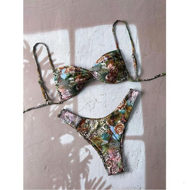 Women's Clothing Women's Sexy Leopard Print Two Piece Swimsuit High End Style Three Piece Bikini Beach & Pool Ready_ecoleips.com