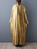 Oversized Vintage Dresses For Women Summer New V-Neck Short Sleeve Loose Casual Long Ladies Dress Fashion Elegant Clothing 2026_ecoleips.com