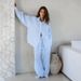 Women's Clothing Casual Khaki Cotton And Linen Breathable Long Sleeve Pants Two Piece Set Autumn Loose Street Style Suit For Women_ecoleips.com