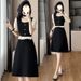 Elegant And Stylish Two-Piece Patchwork For Women, Summer Plus Size, French Ruffle Slimming Waist Dress_ecoleips.com