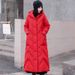 girl Long Coat For Women 2025 Winter New Hooded Loose Ethnic Over-the-Knee Thickened Cotton Jacket Retro Chinese Style_ecoleips.com