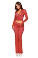 Women's Clothing Solid Color Casual Long Sleeved Two Piece Set Sexy Open Neck American Fashion New Style Ins Style_ecoleips.com