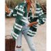 Women's Oversized Plaid Wool-Blend Coat Long Sleeve Notched Lapel Single-Breasted Jacket For Fall & Winter_ecoleips.com