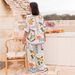 Women's Clothing New Personalized Graffiti Print Loose Large Size Casual Shirt Wide Leg Pants Suit_ecoleips.com