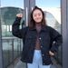 "Women's Black Denim Jacket – Korean Oversized BF Style, Lightweight Fall & Winter Outerwear"_ecoleips.com