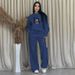 2027 Fashion Tracksuits Women O-Neck Long Sleeve Sweatshirts + Lace-Up Wide Leg Sweatpants Two-Piece Sport Suits_ecoleips.com
