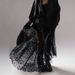 Talenza Black Mesh Long Skirt Women's Sexy Lace See Through High Waist Fashion Skirt 2025 Summer Elegant Vintage Y2k Long Skirt_ecoleips.com