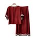 Italy LP Summer New Shirt Loose Heavy Embroidery Linen Skirt Short Sleeve Versatile Two-Piece Set For Women_ecoleips.com