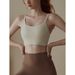 Lycra Yoga Vest Outdoor Sports For Women, European American Running Fitness Wear, Shockproof Bra With Thin Straps And_ecoleips.com