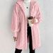 Women's Oversized Hooded Fleece Jacket – Cozy Long Sleeve Pullover For Fall & Winter, Streetwear Fashion_ecoleips.com