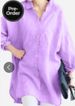 Loose Fit Cotton Linen Shirt For Women_ecoleips.com