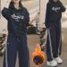 Women's Fleece-Lined Hoodie & Jogger Set - Cozy Winter Outfit With Stylish Letter Print, Casual Two-Piece Loungewear For Fall & Winter_ecoleips.com