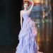 Purple Strapless Evening Gown Ethereal Luxurious Princess Style Dress For Engagements Runway Shows Women's Party Wear_ecoleips.com