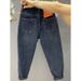 plus Size Fleece Lined Straight Leg Jeans High Waisted Slimming Cropped Dad Style Harem Pants for Women Autumn Winter Casual Fashion_ecoleips.com