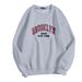 Women's Clothing 2024 autumn new round neck long sleeve letter women's casual outer wear plus velvet large size sweater tops women _ecoleips.com