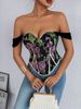 Aria Basics Aria Basics Best-selling In Europe And America, New Retro French Jacquard Oil Painting Style Court-style Corset Top With Fishbone_ecoleips.com
