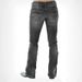 Women's Slim Fit Jeans - Embroidered Washed Denim Pants, High Waist Stretch Trousers_ecoleips.com