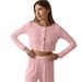 Women's Autumn Winter Knitted Cotton Long Sleeve Pant Set Trendy Independent Website Russian WISH Cross Border European American Style_ecoleips.com