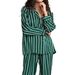 Women's Long Sleeved Printed Home Wear Trousers Set Comfortable Casual Autumn Fashion Front Opening Design_ecoleips.com