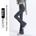 High Waist Flared Shark Hem Yoga Pants Women's Butt-Lifting Leggings Stretchy Bootcut Waistband Wizardry_ecoleips.com