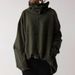 Women's Clothing Autumn and Winter Women's New Loose Casual Long Sleeve High Collar Pullover Solid Color Pocket Jacket Sweatshirt_ecoleips.com