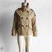 Women's Clothing Spring And Autumn Lapel Double Breasted Double-Breasted Short Trench Coat – Khaki/Black (XS-L) | Classic Lapel & Epaulet Detail_ecoleips.com