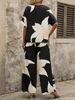 Women's Printed Fashion Casual Suit Spring Summer Spring Summer Printed Fashion Suit For Women_ecoleips.com