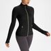 Performance Yoga Jacket For Women – Slim-Fit Stand Collar Gym Top With Naked Sensation (12 Colors, Gold Zipper Options)_ecoleips.com