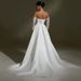 Elegant Strapless Lace Satin Wedding Dress Slimming Style 2026 New Design for Petite Brides Suitable for Home Leaving And Wedding Parties with Train_ecoleips.com
