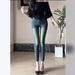 Vintage Beauty Korean Style Slim Waist Jeans for Women High Waist Elastic Comfortable Denim Full Hips Trendy Versatile Instagram Ready_ecoleips.com