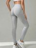 Casual Style Women's Leggings Are Thin And Fashionable, Solid Color, High Waist, Elastic And Slim, Daily Commuting Sports_ecoleips.com
