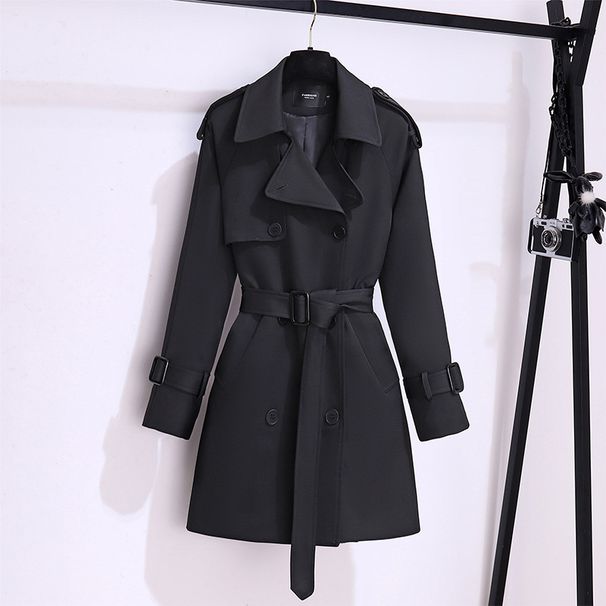 Short Windbreaker New British Style Khaki Korean Style Coat_ecoleips.com
