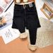 Extra Thick Cotton Outer Wear, Slim-Fit High-Waisted Fleece-Lined Jeans For Women, Winter Lamb Wool Slimming Skinny_ecoleips.com