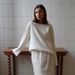 Cross-border Pure Cotton European American 2025 Autumn And Winter New Backless Sweater, Loose Knitted Pullover Sweater_ecoleips.com