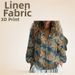 New 2025 Export Women's Shirt Top With 3D Print, Delicate Linen Fabric_ecoleips.com